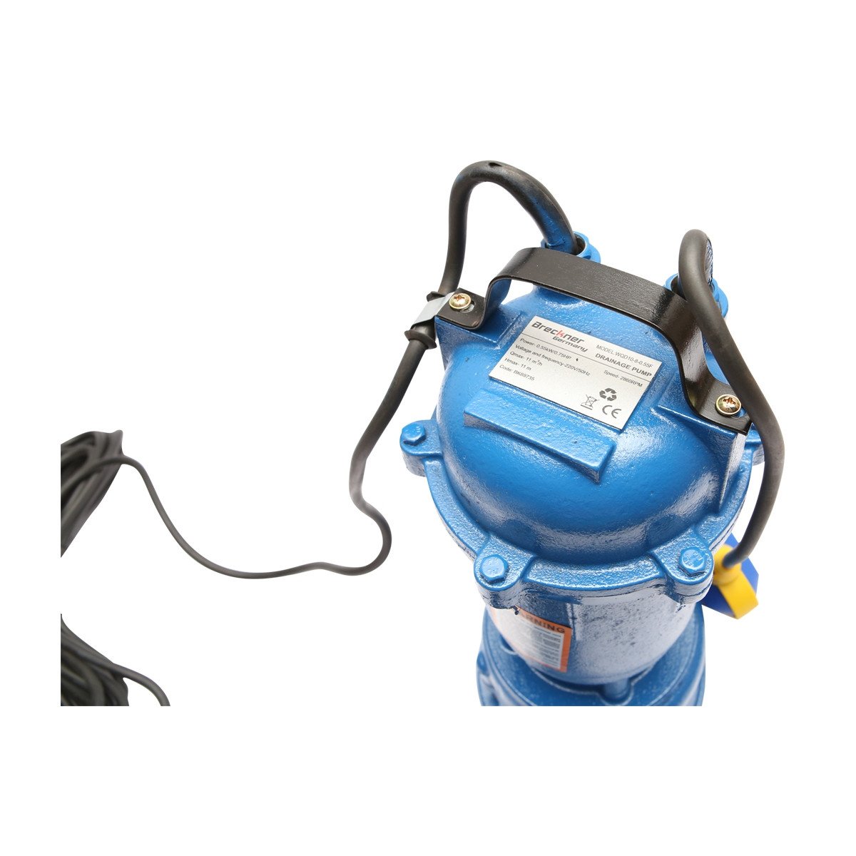 Pompa drenaj, apa murdara submersibila, cu flotor, 550W, 200L/min, adancime 11m, 220V WQD10-8-55F, Cod: BK69735, Echivalență: DISLH41 Breckner Germany - 2 | YEO