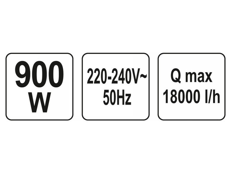 Pompă submersibilă YATO 900 W - 3 | YEO