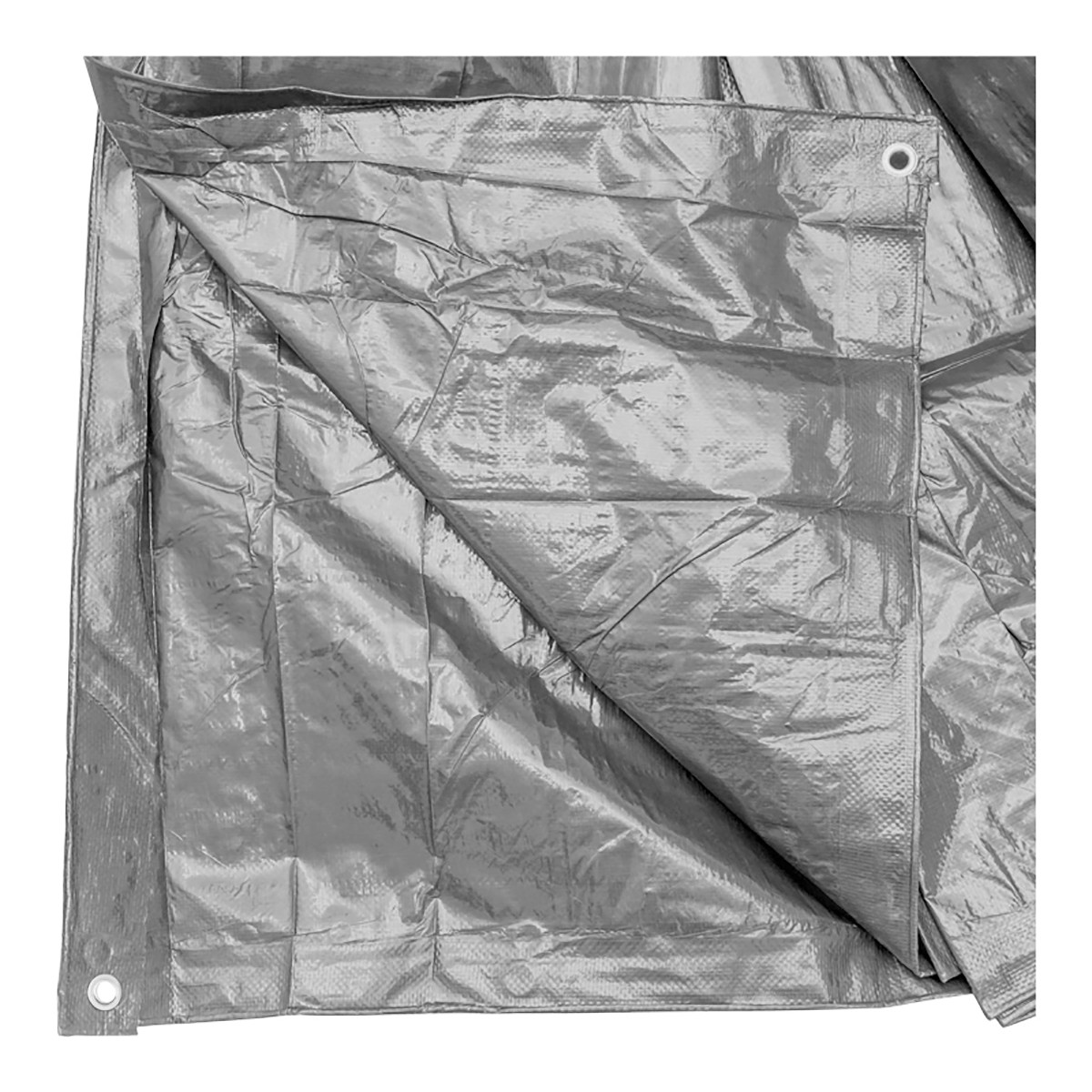 Prelata cu ochiuri de prindere 160g/m2 gri 15x30m, Cod: BK77351, Echivalență: DISEM96, Breckner Germany - 1 | YEO