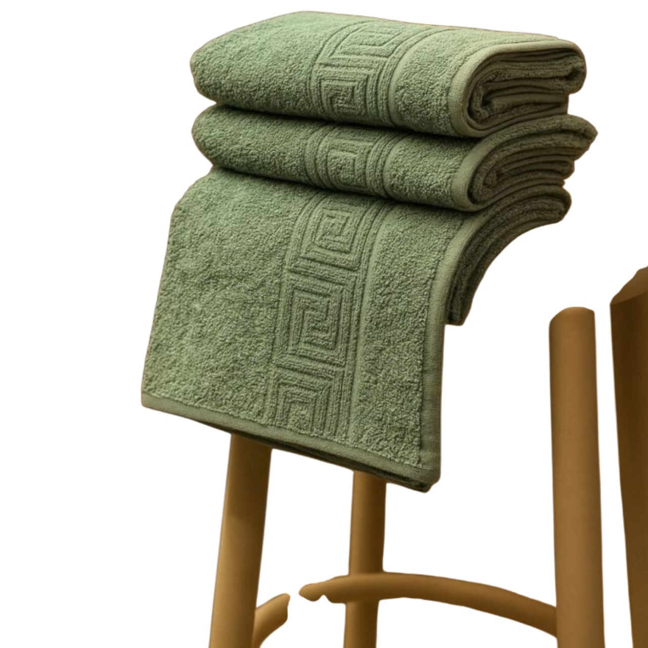 Set 10 Prosoape Față 50×90 cm – Model Grecesc (Model 5)