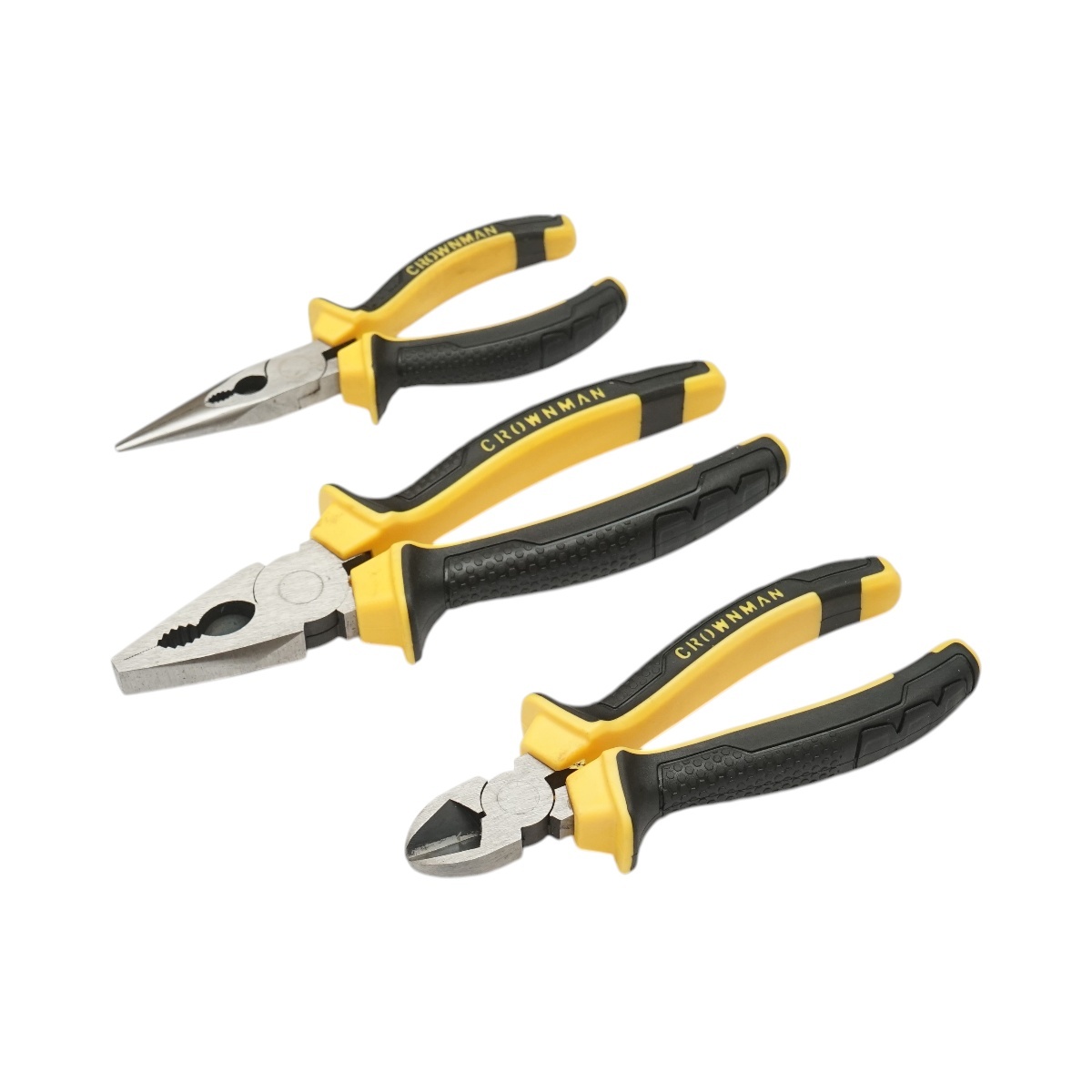 Set 3 clesti patent combinat 200mm, sfic 165mm, varf ascutit 165mm profesional , Cod: DISUF60, Crownman - 1 | YEO