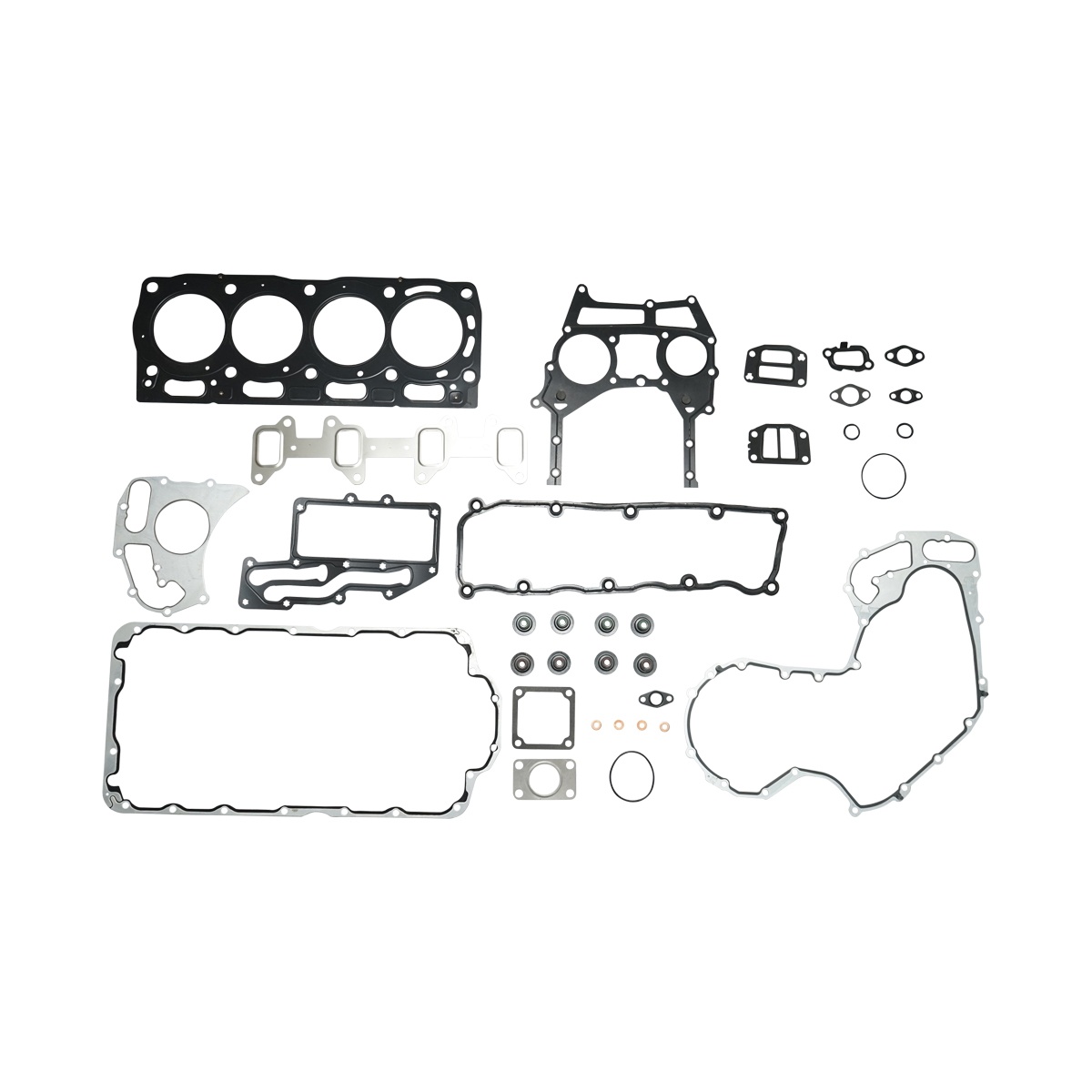 Set garnituri motor superioare cu inferioare pentru Landini, Massey Ferguson, Perkins cod OEM U5LT0354, U5LB0381, 4225163M91, 4225545M91, 605042, 705956, ENT000562, AG137256, 4225832M91, Cod: BK78162, Brand: BRECKNER GERMANY