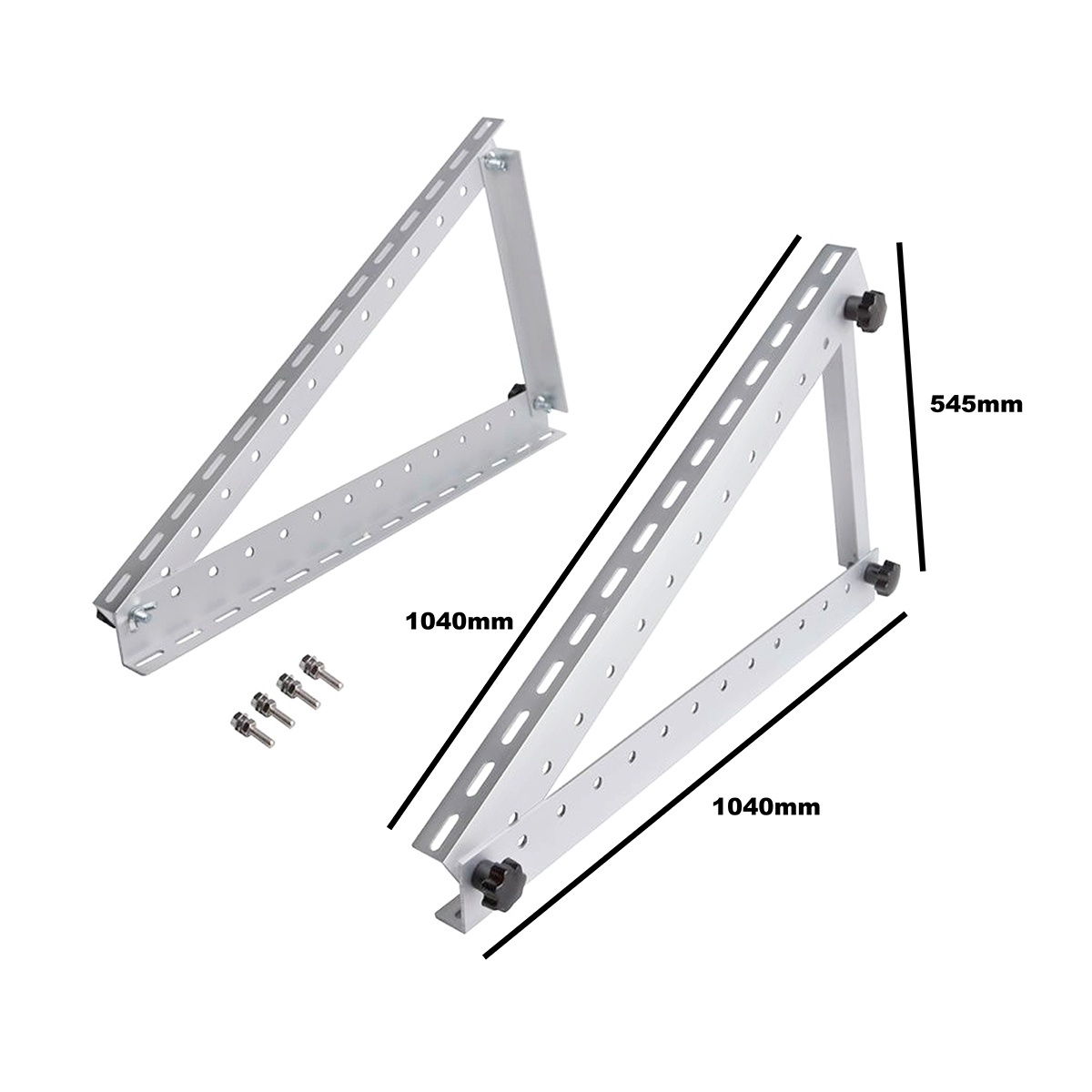 Set suporti tip triunghi pentru prindere panouri solare fotovoltaice 450W cu unghi reglabil, Cod: BK88720, Brand: BRECKNER GERMANY