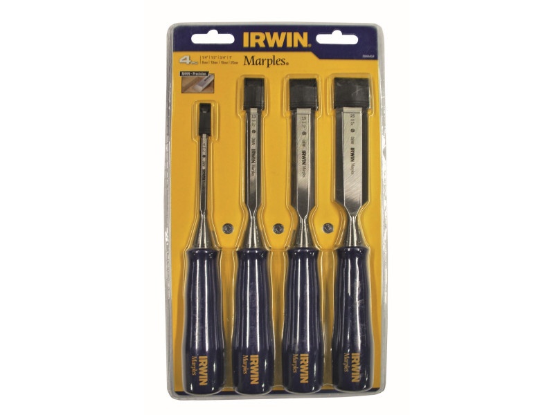 Set tăietor de lemn IRWIN Marples 4 piese cu mâner din plastic (6-13-19-25 mm)