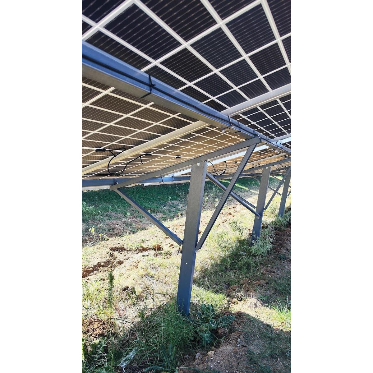 Sistem complet montare, structura pe sol batut pentru 20PV 11 KW panouri solare fotovoltaice 550-575W , Cod: DISHN93, Marca: BRECKNER GERMANY