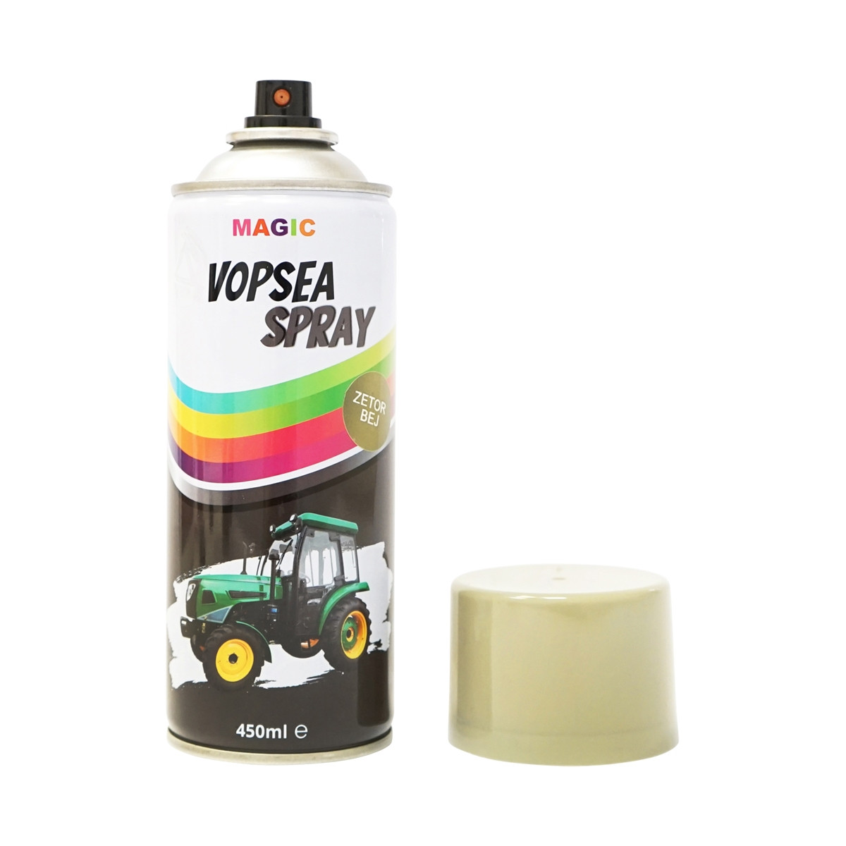 Spray vopsea auto BEJ GREY OLIVE tip Zetor profesionala cu uscare rapida 450ml, Cod: BK832109,Brand: MAGIC - 1 | YEO