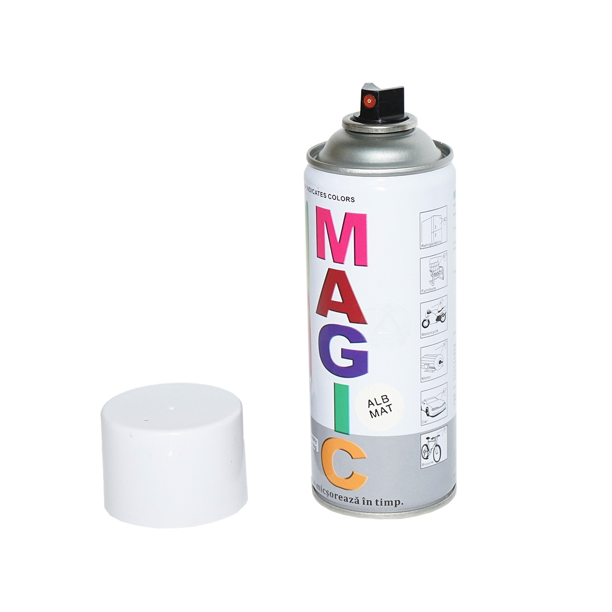 Spray vopsea MAGIC alb mat 007 400ml, Cod: FOX007, Brand: MAGIC - 1 | YEO