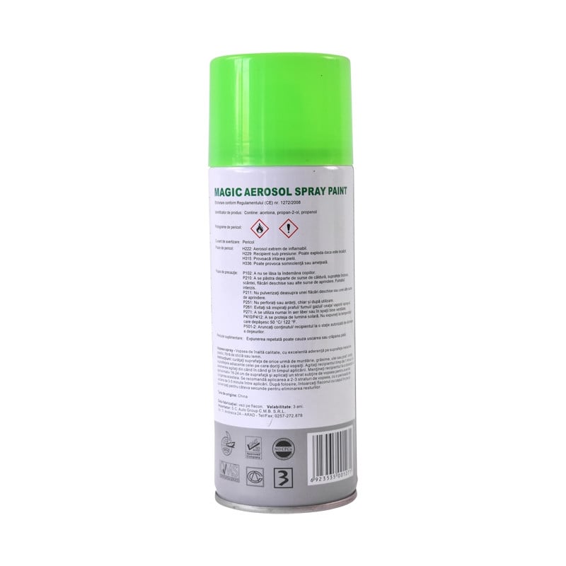 Spray vopsea verde fluorescent 1005 450 ml, Cod: FOX1003, Brand: MAGIC