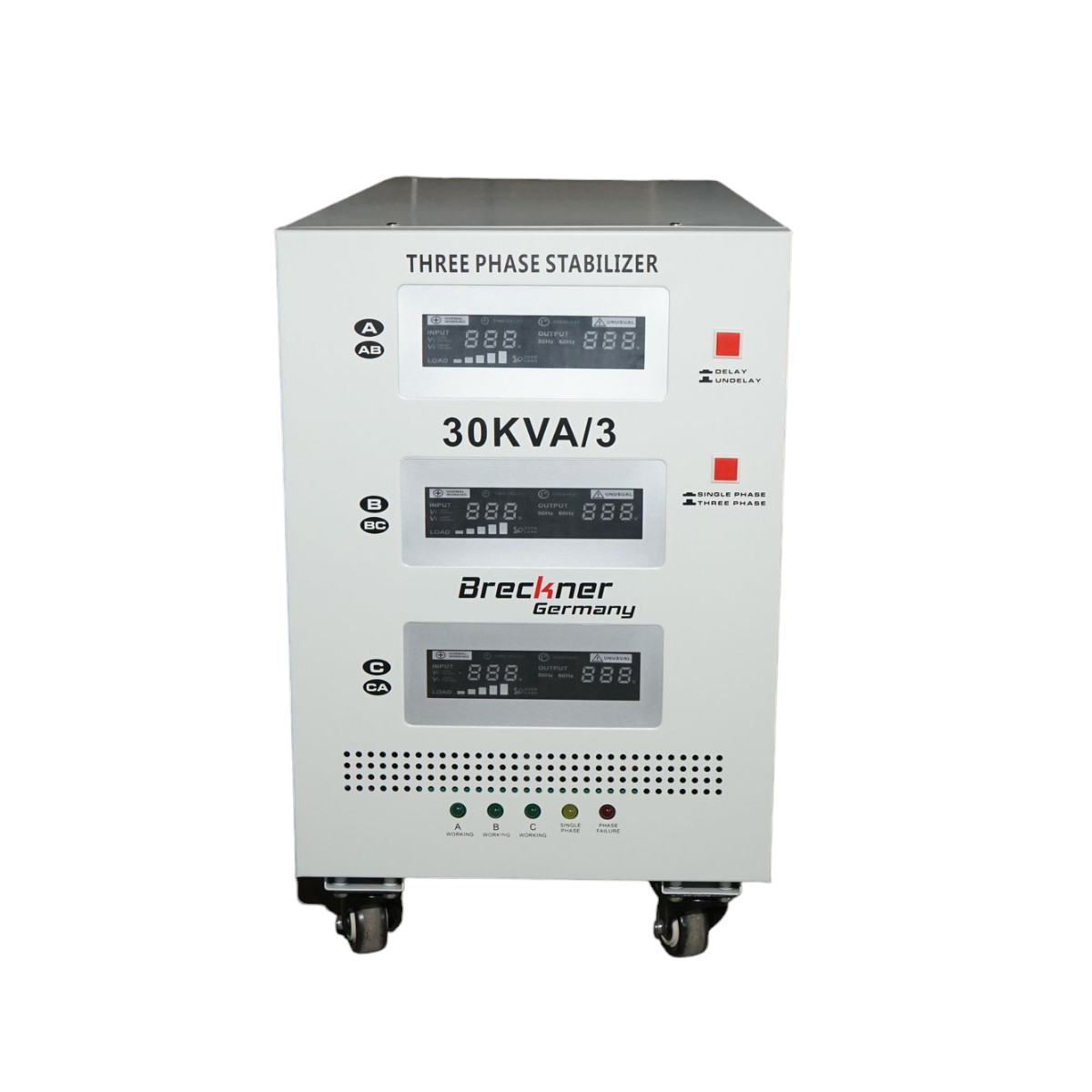 Stabilizator automat de tensiune 30KVA, 24KW trifazat cu servomotor, Cod: BK69936, Brand: BRECKNER GERMANY