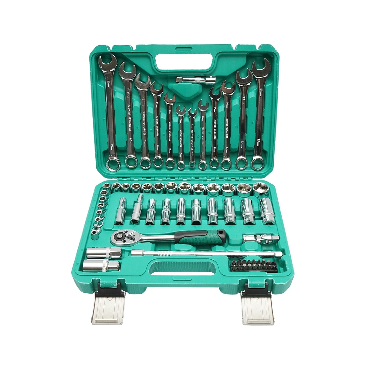Trusa chei combinate, tubulare, fixe, torx, antrenor cu clichet 69 piese, Cod: BK80636, Brand: BRECKNER GERMANY