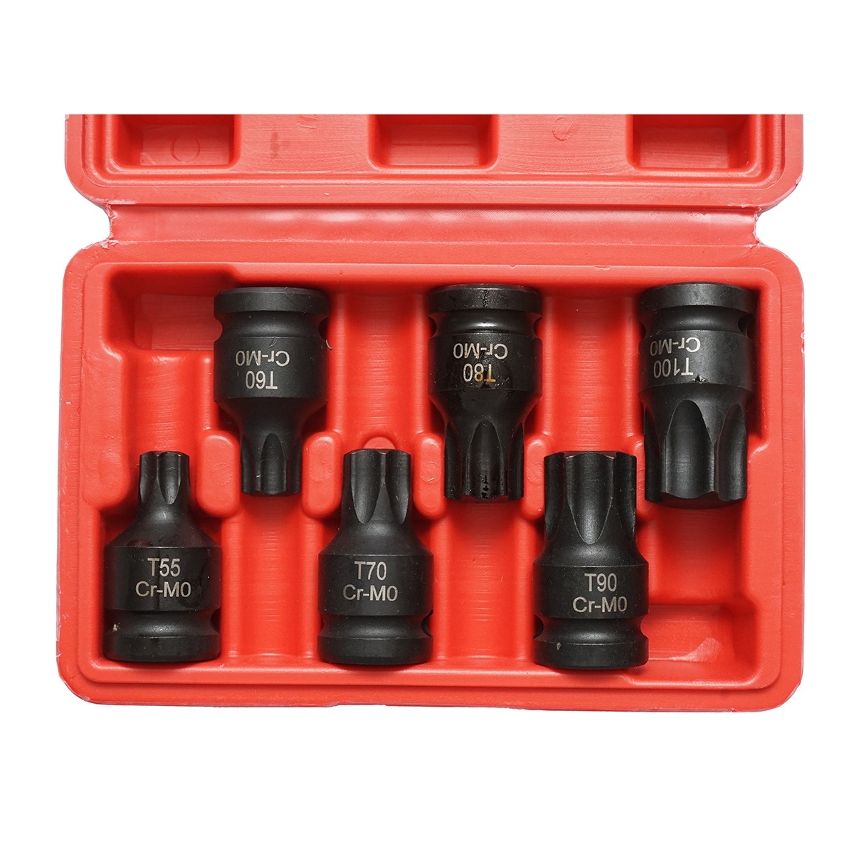 Trusa chei tubulare de impact torx T55-T100, patrat 1/2 inch 6 piese , Cod: DISTT07 - 2 | YEO