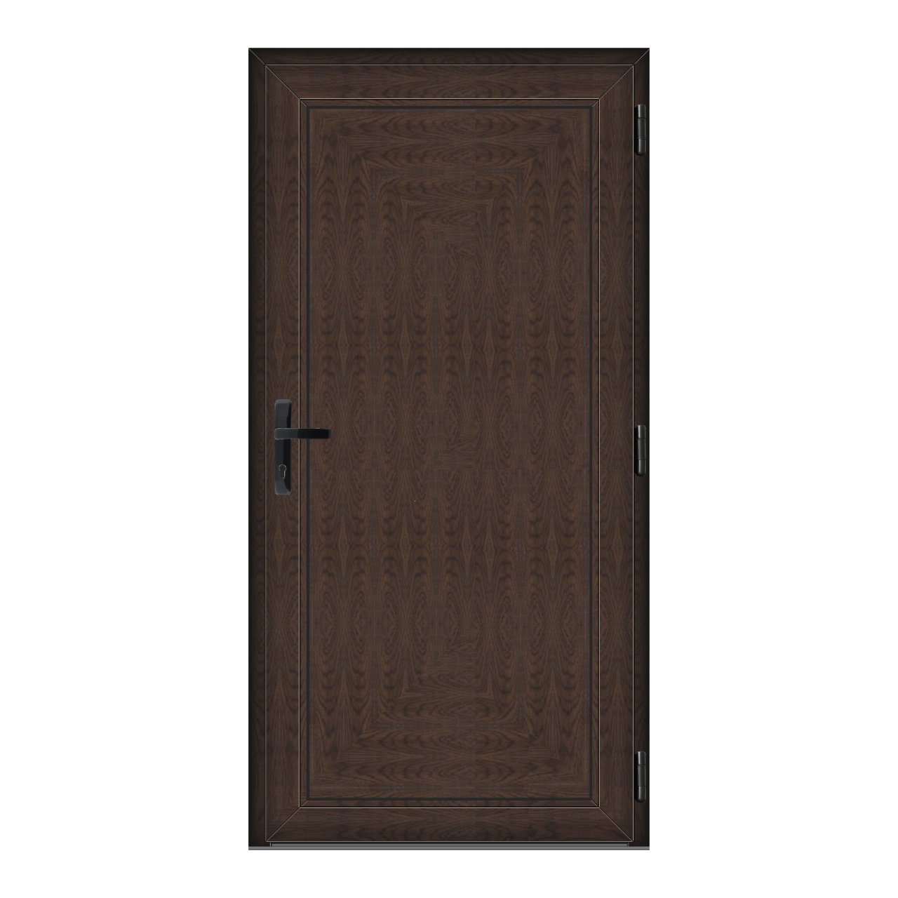 Usa Full Panel, PVC & termopan, 80x190cm, wenge (tabac), dreapta, Klass, 6cm, 4 camere, panel wenge (tabac)