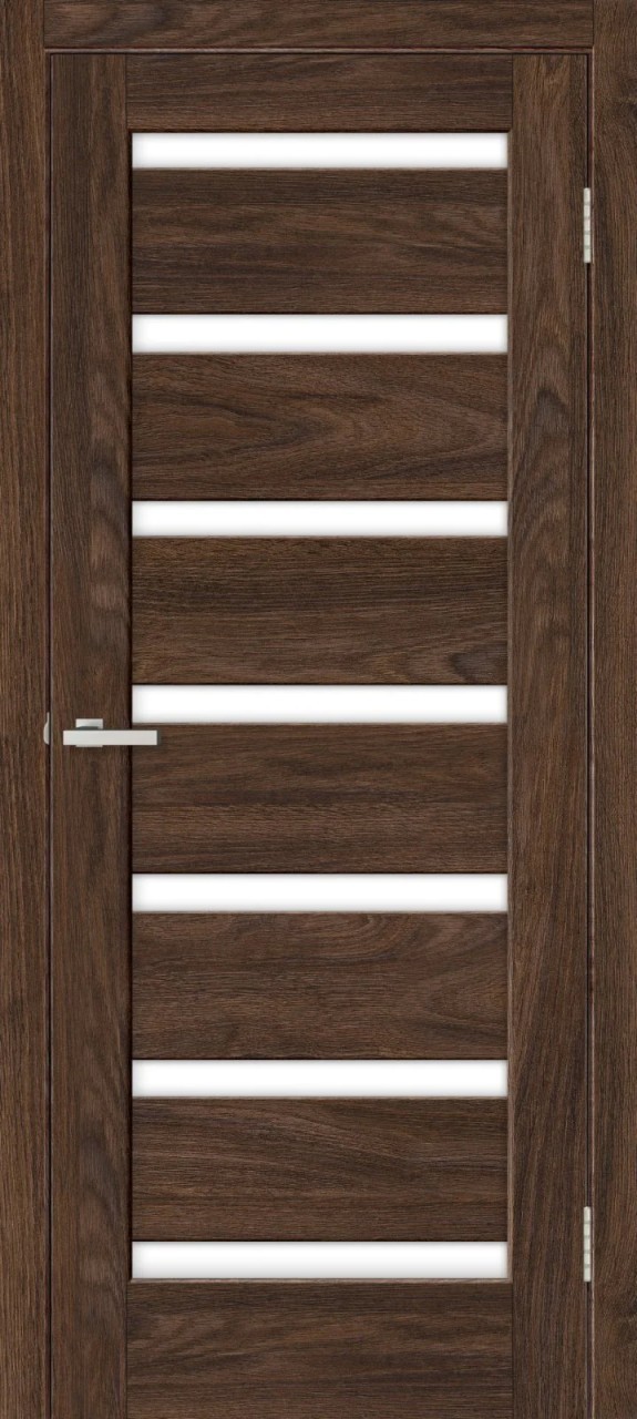 Usa interior, RINO 07 G Takoma Oak, lemn & mdf, 80x200cm, castan, reversibila, KDoors