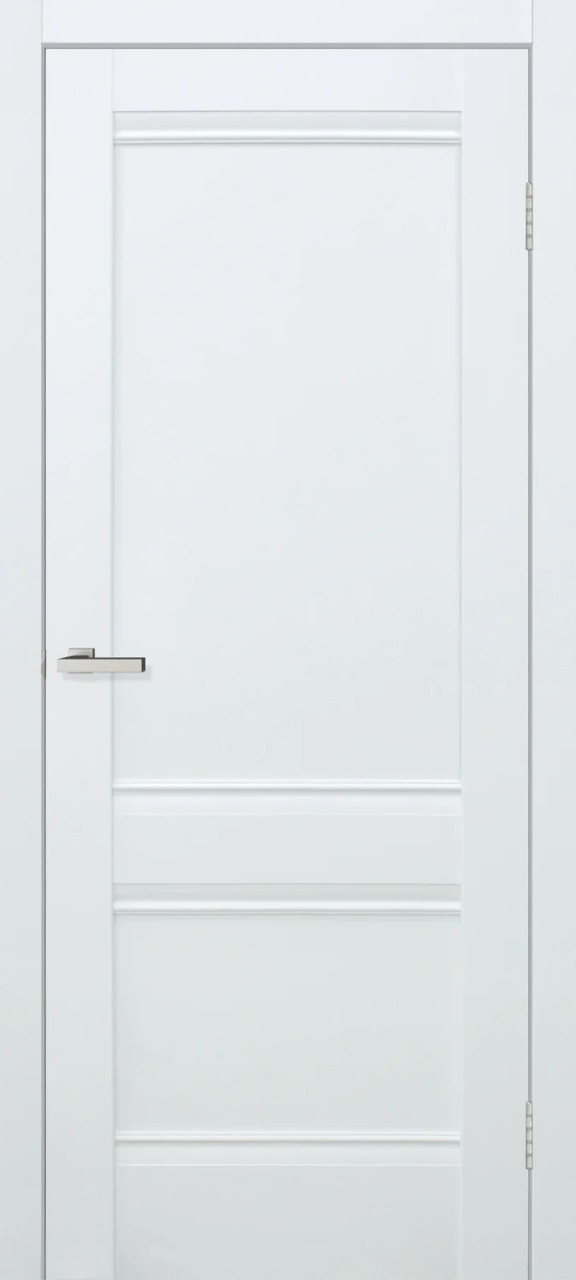 Usa interior, Valencia White Silk Matt, lemn & mdf, 60x200cm, alb mat, reversibila, KDoors