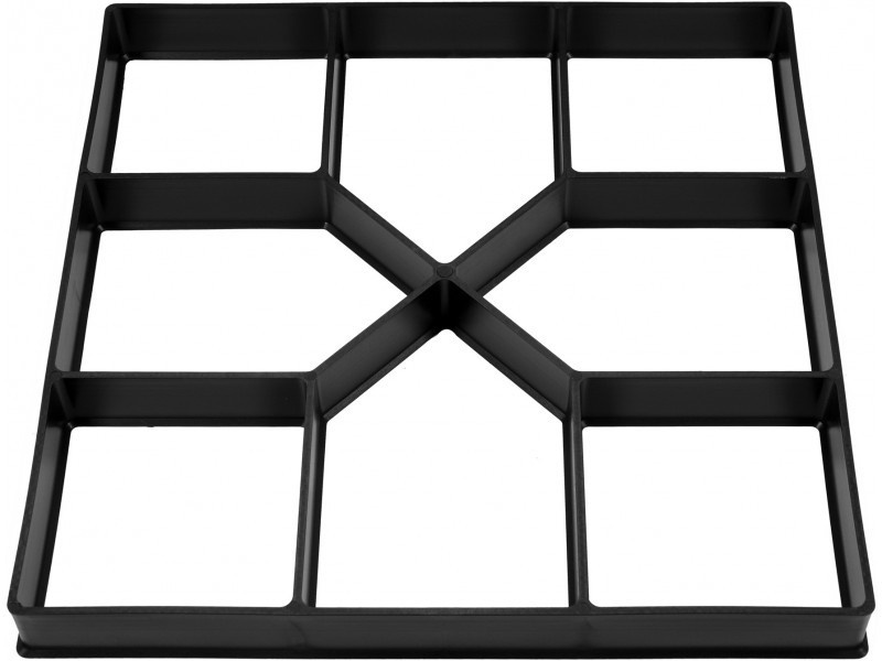 VOREL Șablon pătrat pentru piatră 400 x 400 x 40 mm - 1 | YEO