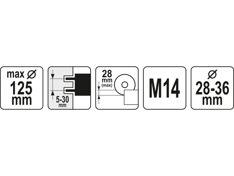 YATO Adaptor de aspirare a prafului de șlefuire în unghi pentru frezarea canelurilor 125 mm