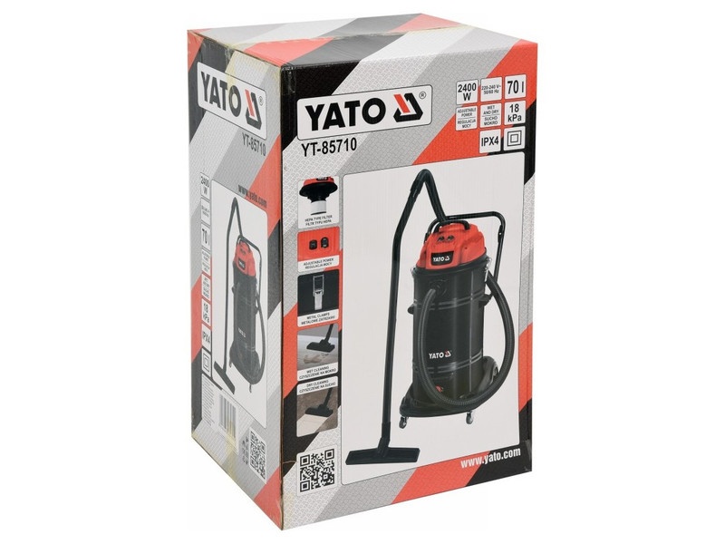YATO Aspirator industrial 70 litri 2400W - 3 | YEO