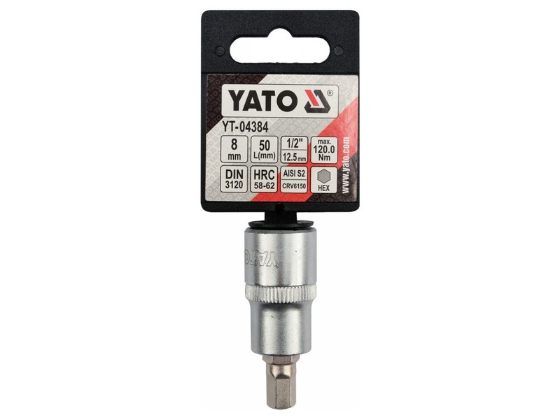 YATO Bit cheie tubulară Allen 1/2" 8 mm CrV - 3 | YEO