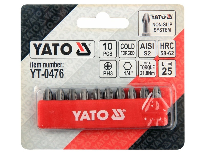 YATO Bithegy PH3 x 25 mm (10 buc) - 1 | YEO