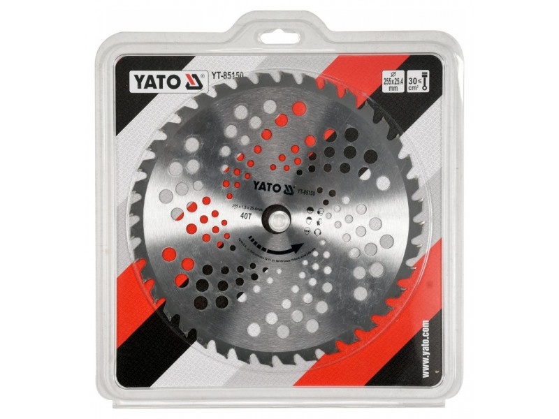 YATO Brushcutter disc de periat 40T 255 x 25,4 mm - 1 | YEO