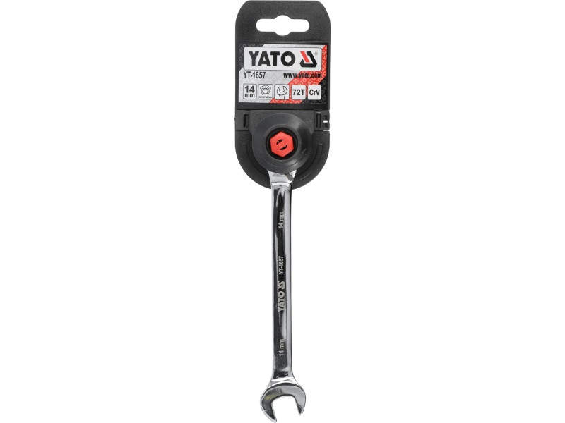 YATO Cheie stea cu clichet 14 mm / 190 mm 72T CrV - 4 | YEO