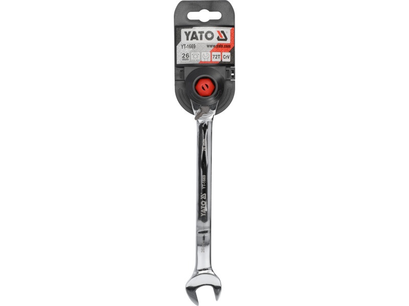 YATO Cheie stea cu clichet 26 mm / 360 mm 72T CrV - 3 | YEO