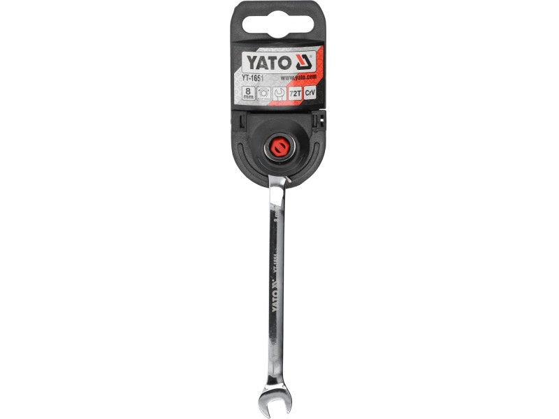 YATO Cheie stea cu clichet 8 mm / 140 mm 72T CrV - 4 | YEO