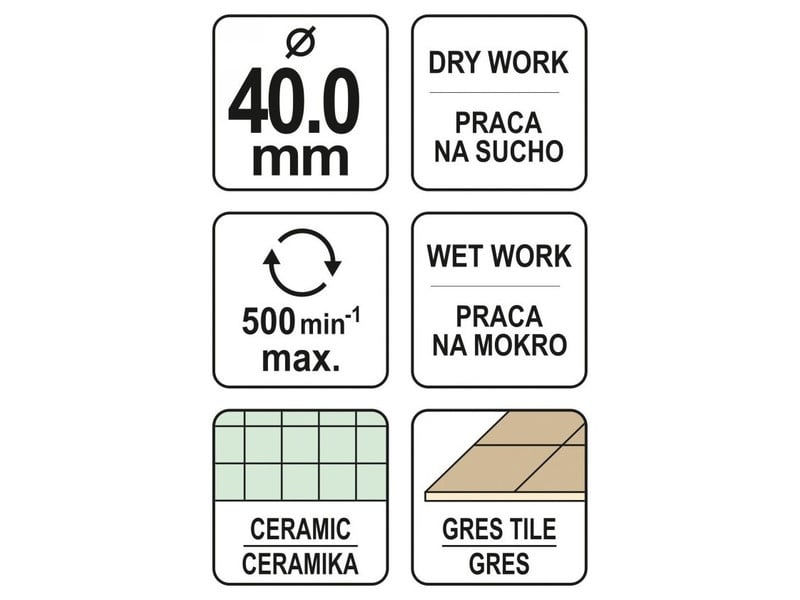 YATO Diamant Cutter circular 40 mm umed/uscat