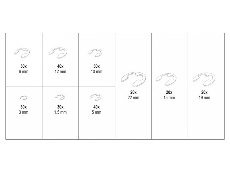 YATO E-ring set 300 piese