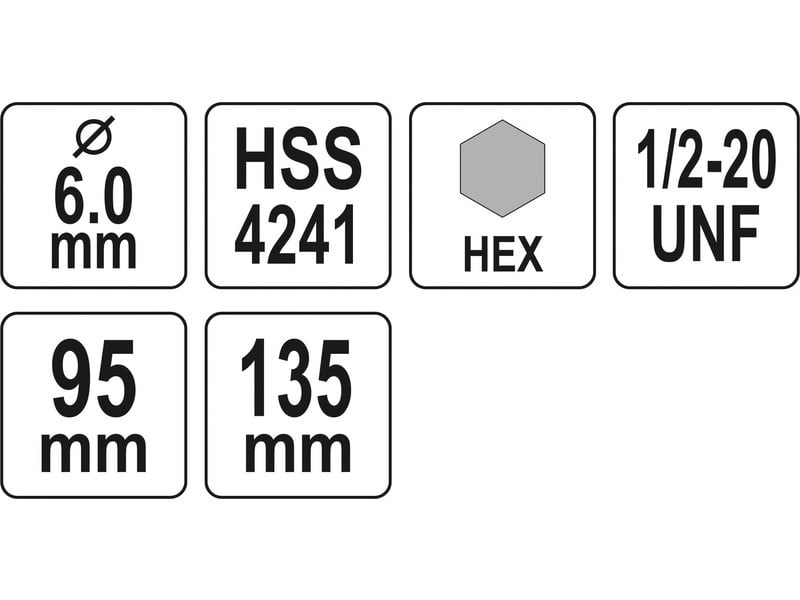 YATO Freză circulară de centrare 10 mm 1/2" HEX