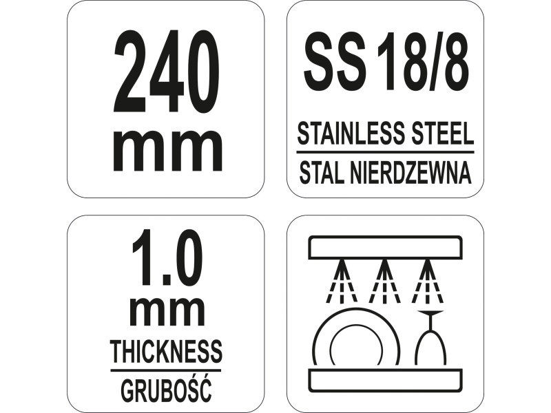 YATO GASTRO Clește universal de bucătărie 240 mm inox - 3 | YEO