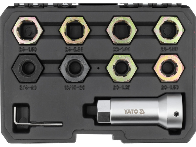 YATO kit de reparare a filetului semi-arborelui 8 piese