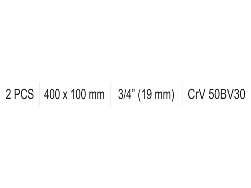 YATO Manivelă în formă de L 3/4" 400 x 100 mm CrV - 1 | YEO