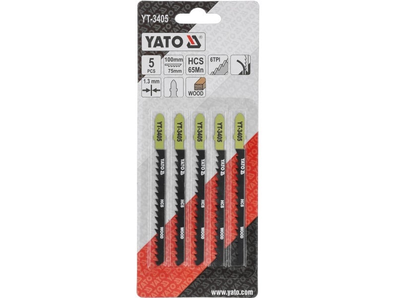 YATO Pânză de ferăstrău circular T6TPI 100/75 mm HCS (5 buc) - 2 | YEO