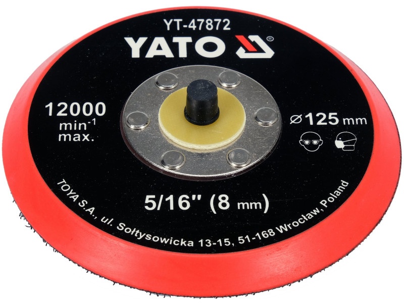 YATO Placă de cauciuc Velcro 125 mm 5/16" - 3 | YEO