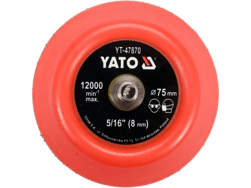 YATO Placă de cauciuc Velcro 75 mm 5/16" - 1 | YEO