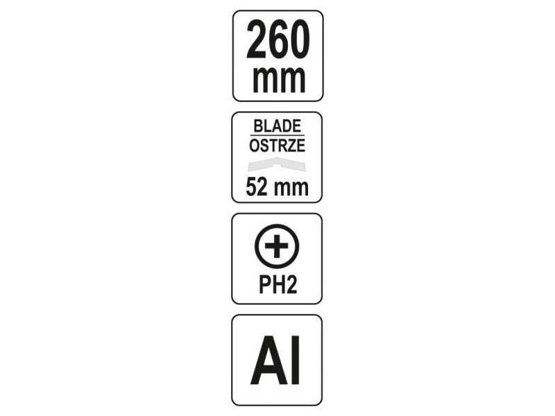 YATO Racletă pentru vopsea 52 mm - 3 | YEO