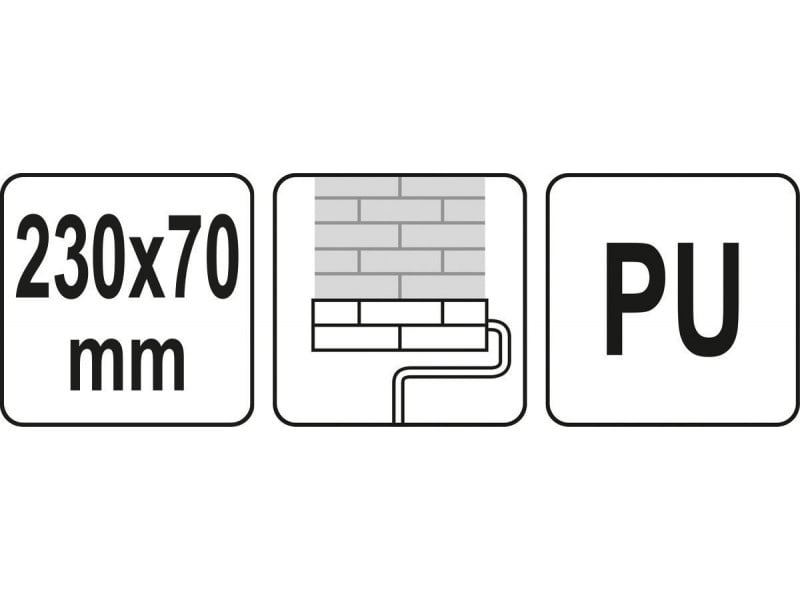 YATO Role de vopsit cu model 230 x 70 mm