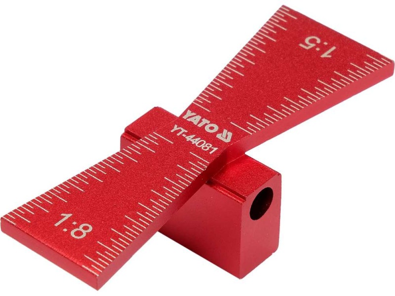 YATO Șablon pentru coadă de rândunică de masă Aluminiu - 1 | YEO
