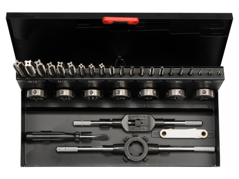 YATO Set burghie și freză (manual) 32 piese HSS până la M3-M12