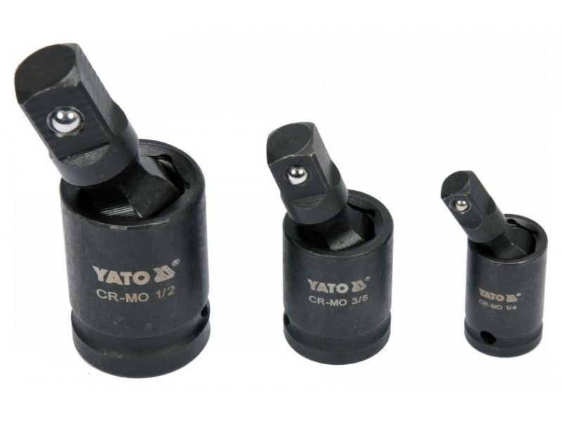 YATO Set cuplaj articulat din 3 piese 1/4 - 3/8 - 1/2"