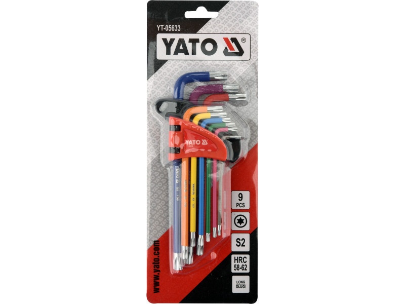 YATO Set de chei Torx lungi 9 piese T10 - T50 S2 - 2 | YEO