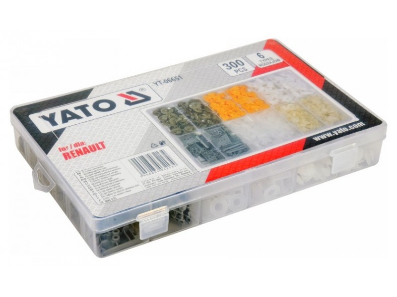 YATO Set patent din plastic 300 piese Renault - 2 | YEO