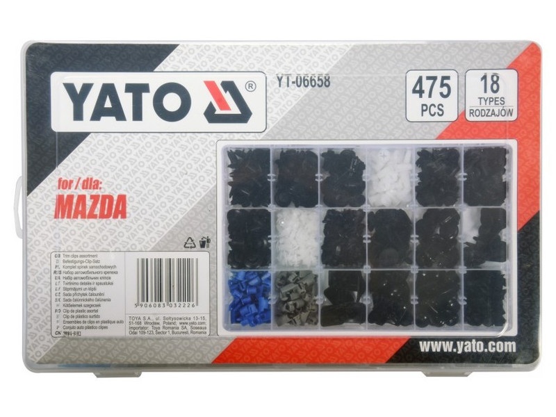 YATO Set patent din plastic 475 piese Mazda - 1 | YEO