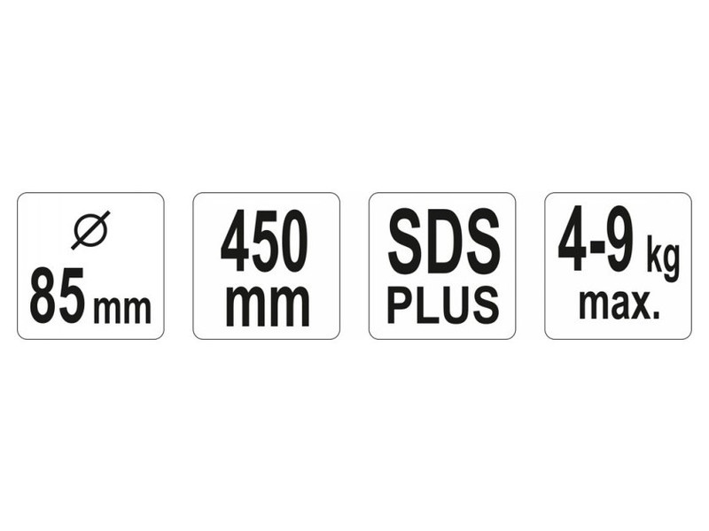 YATO Tijă de amestecare (vopsea) 85 x 450 mm SDS-Plus - 2 | YEO