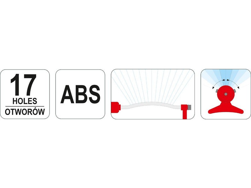 YATO Tipping Sprinkler 17 găuri - 1 | YEO