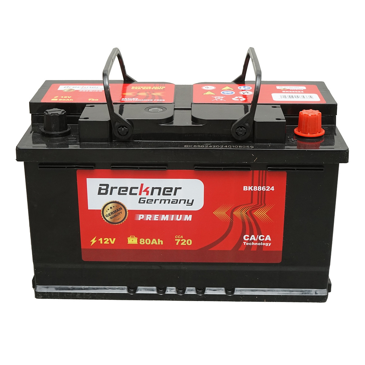 Acumulator, baterie auto 80Ah, 720A, 12V, Cod: BK88624, Brand: BRECKNER GERMANY - 3 | YEO