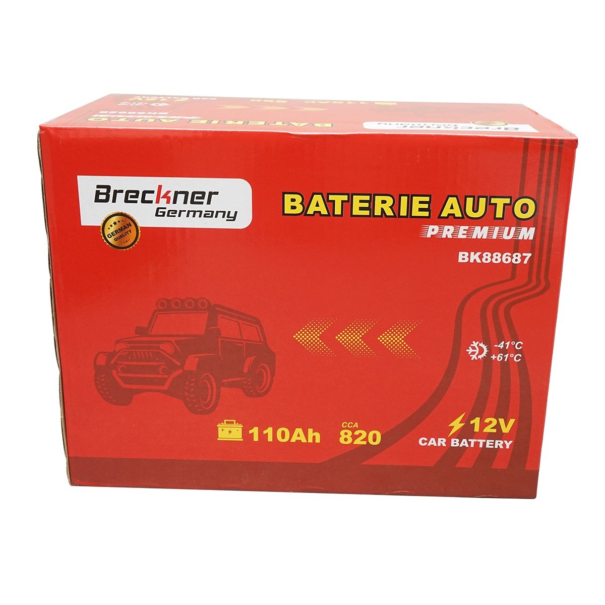 Acumulator T3, baterie auto 110Ah, 820A, 12V, Cod: BK88687, Brand: BRECKNER GERMANY