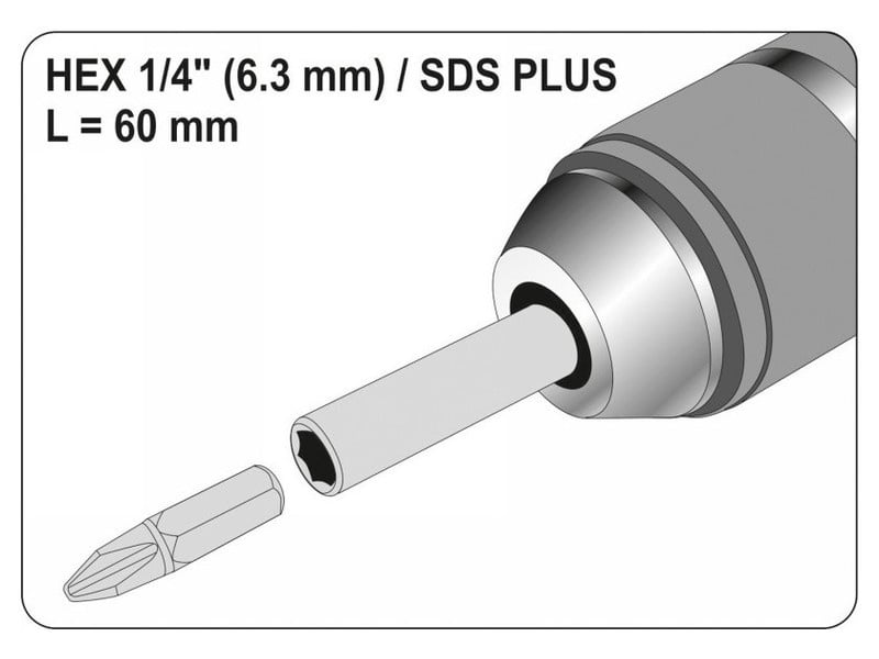 Adaptor YATO Bithegy SDS-Plus