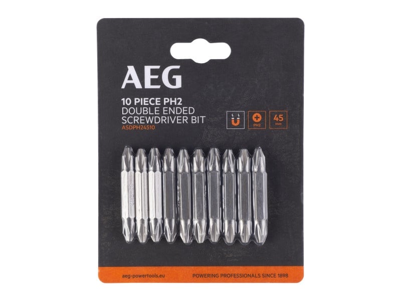 AEG Vârf bit PH2 x 45 mm 1/4" cu capăt dublu (10 buc)